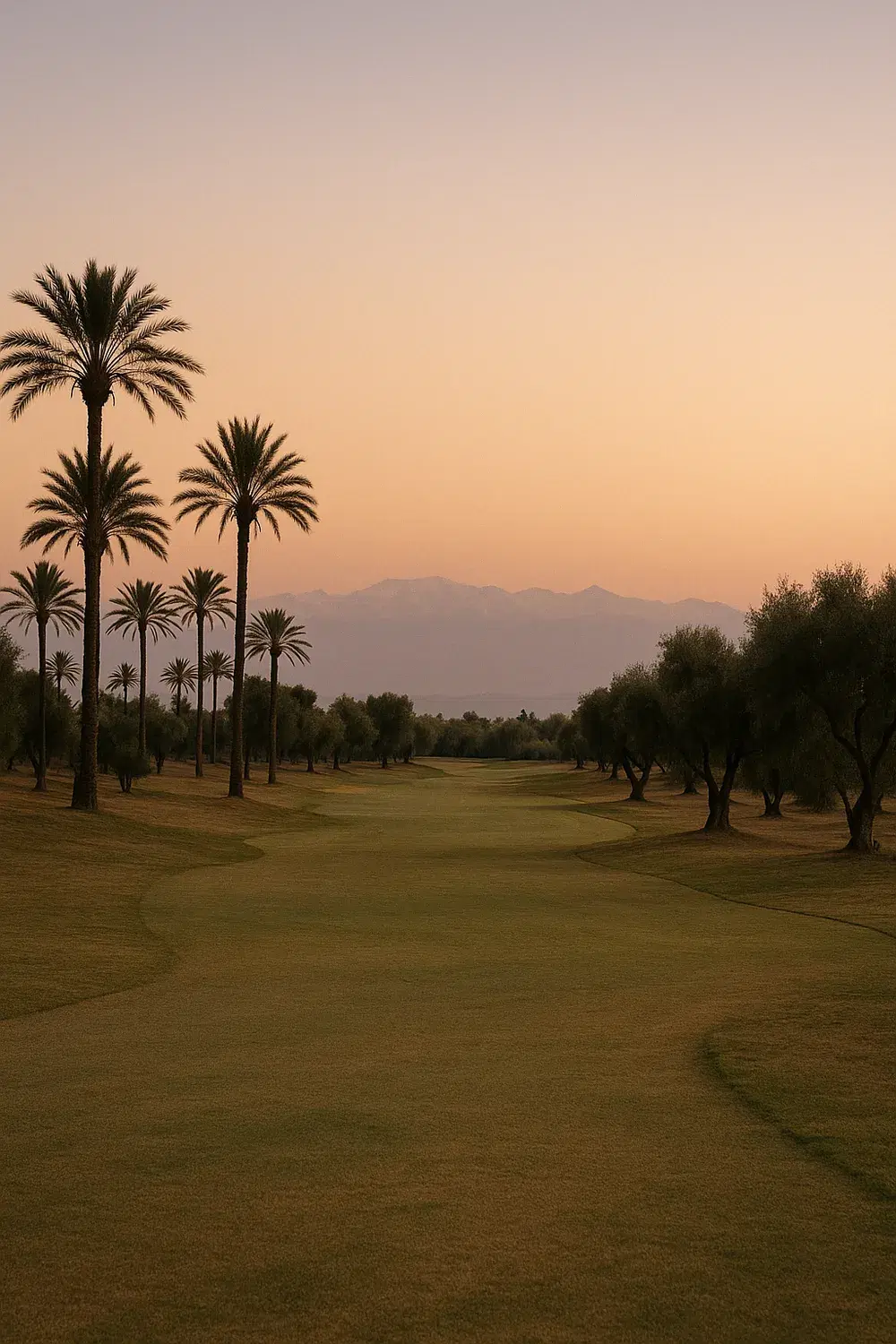 Marrakech at dusk.